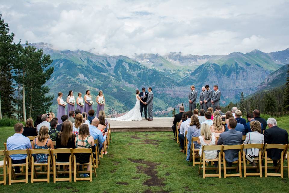 Wedding ceremony area