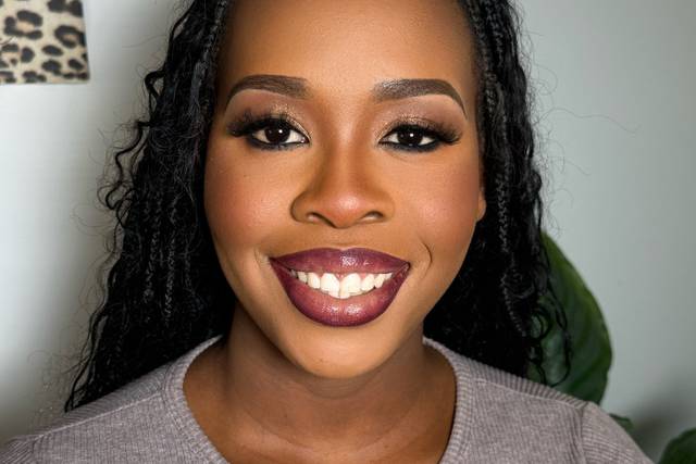 Glam makeup