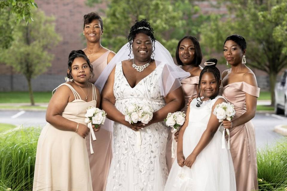 Bride and Grand kids