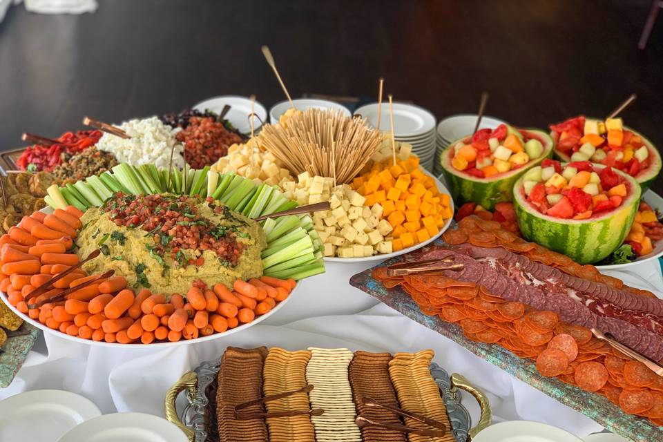 Vegetable appetizer display