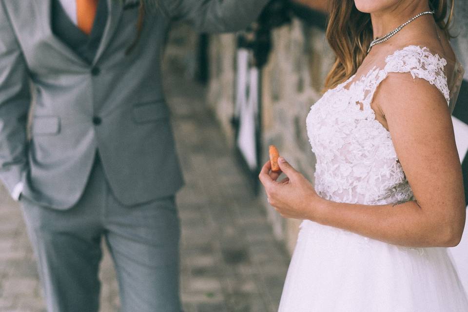 Wedding photography with horse