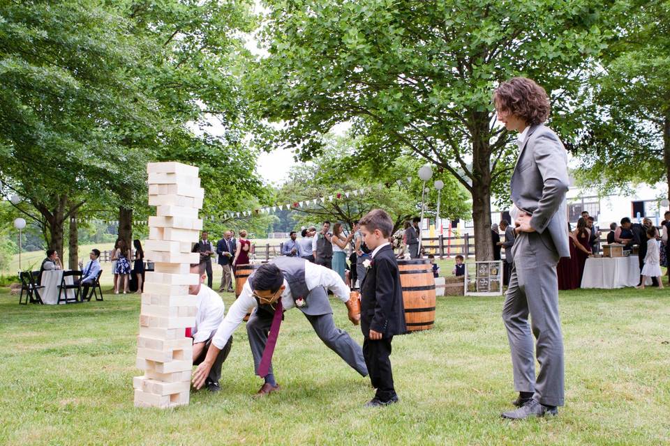 Cocktail hour lawn games