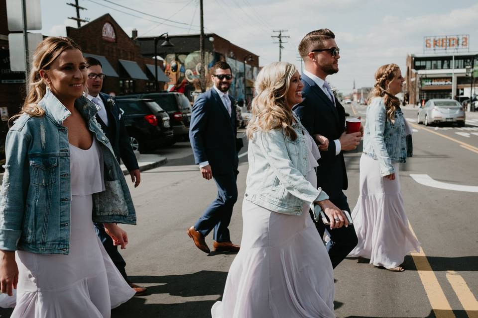 Bridal party in Eastern Market