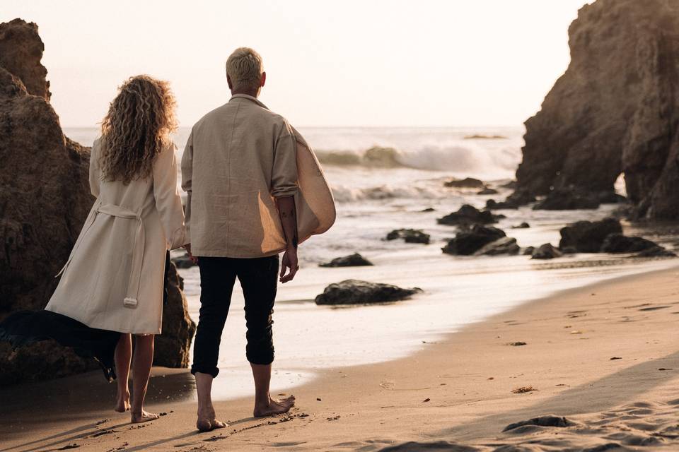 Malibu Beach Couples Session