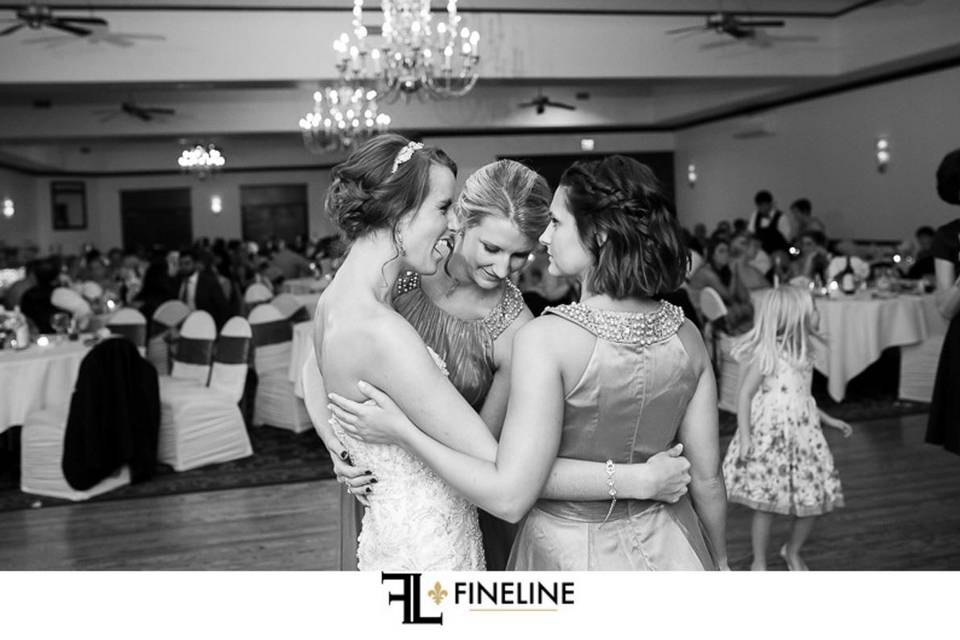 Bride with her ladies