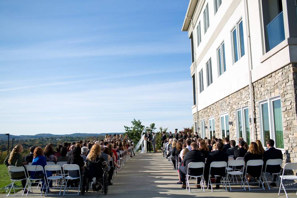 Ceremony on Sunset Patio