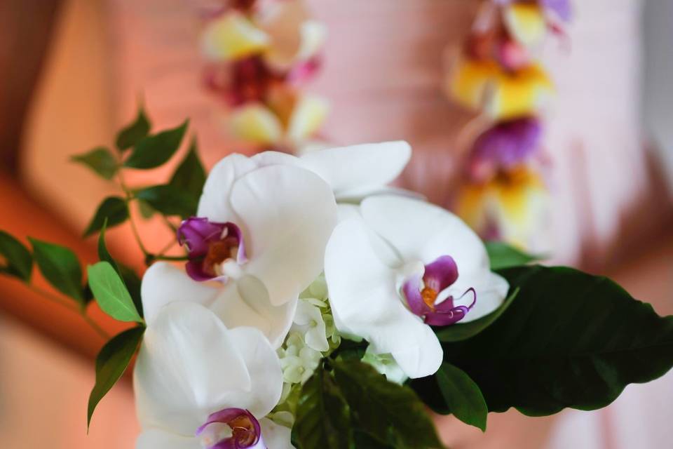 Orchid bridesmaids bouquet