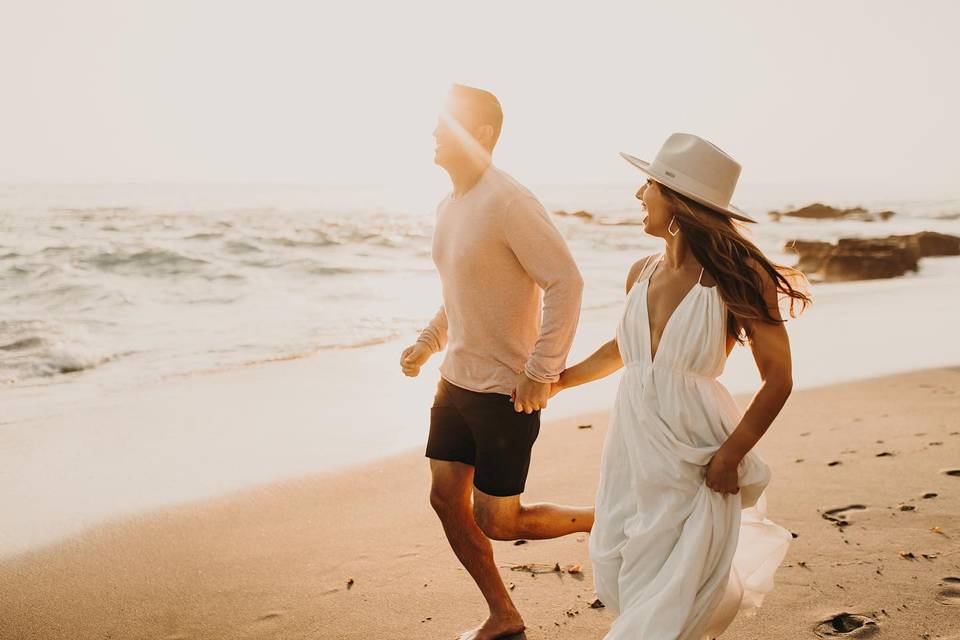 Beach elopement