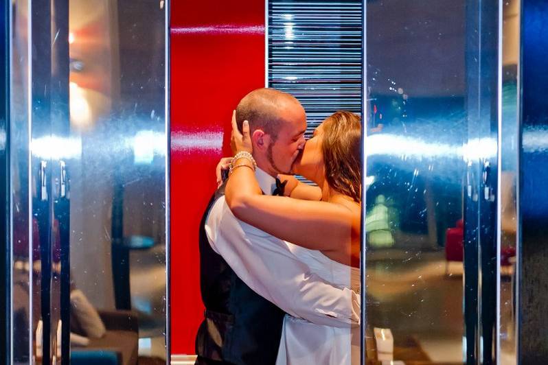 Couple kissing
