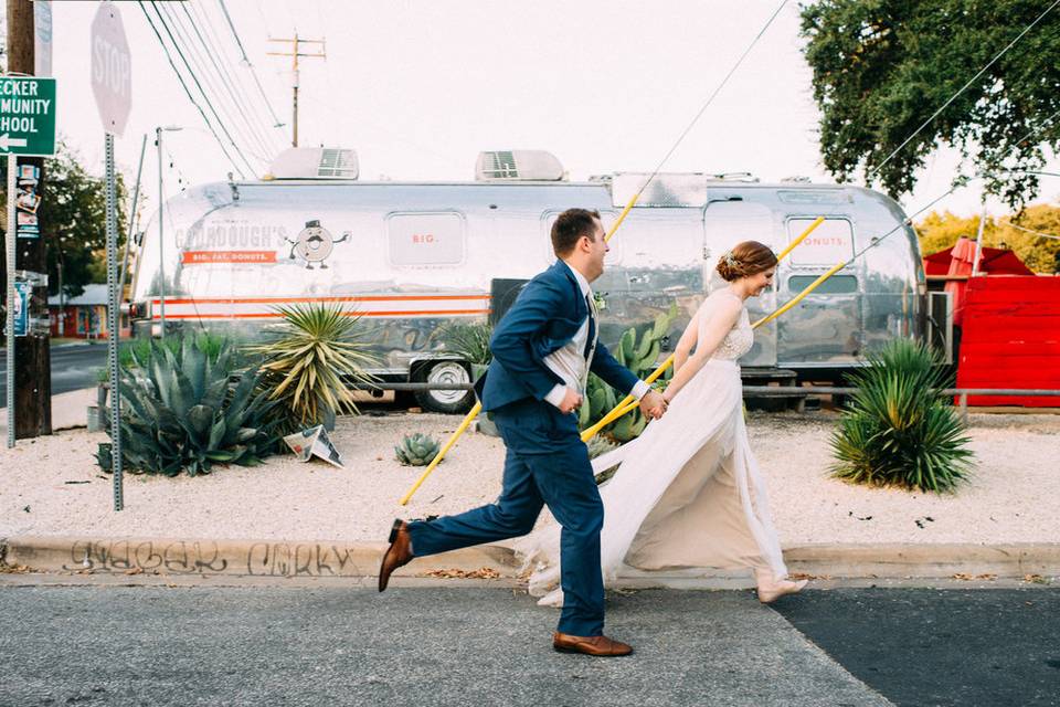 Austin texas wedding couple