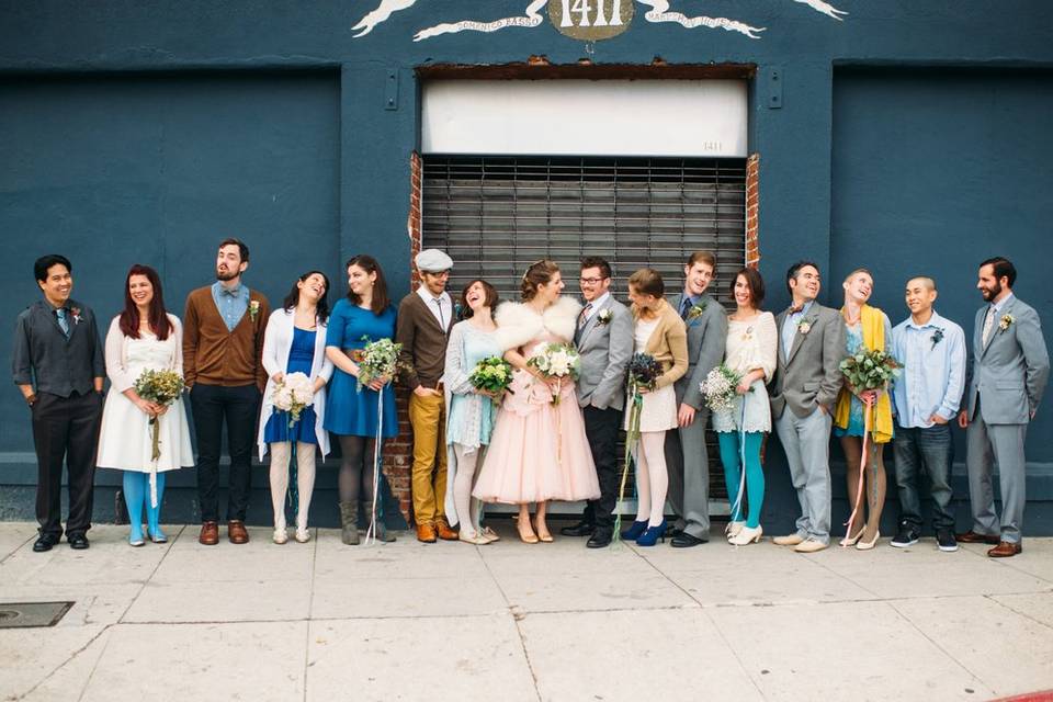 LA bridal party