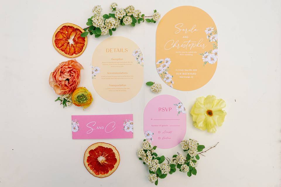 Wedding invitation suite