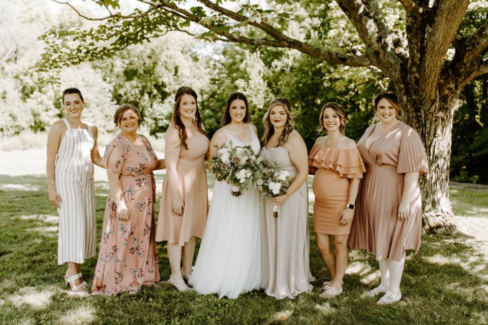 A Bride + Her Bride Tribe!