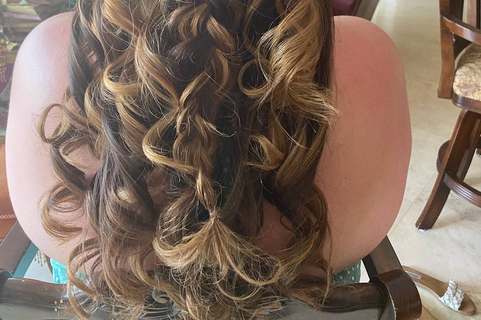Bridal Hair Styling for Trial