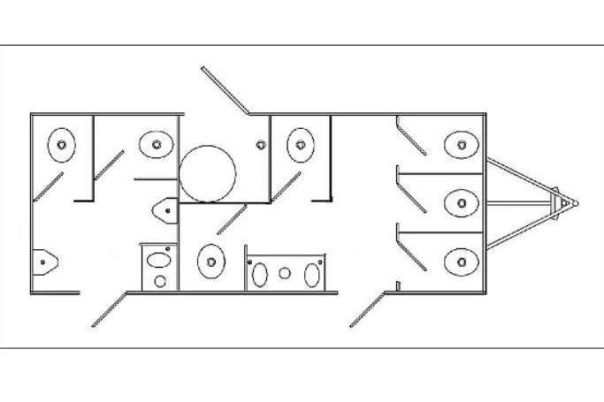 9 Stall Luxury Trailer Layout