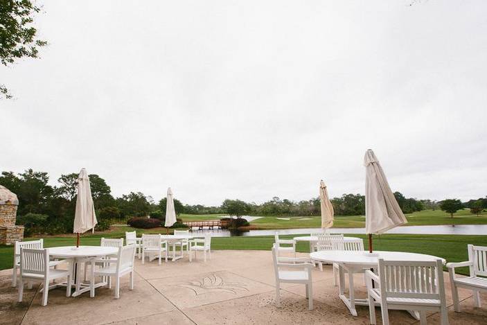 Outdoor patio area