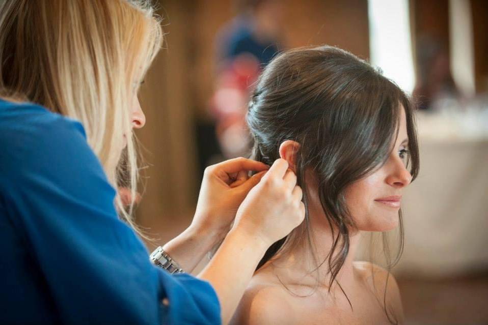 Perfecting the bridal look