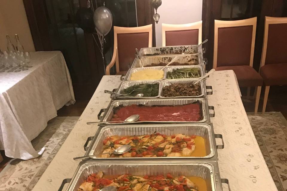 Italian food buffet