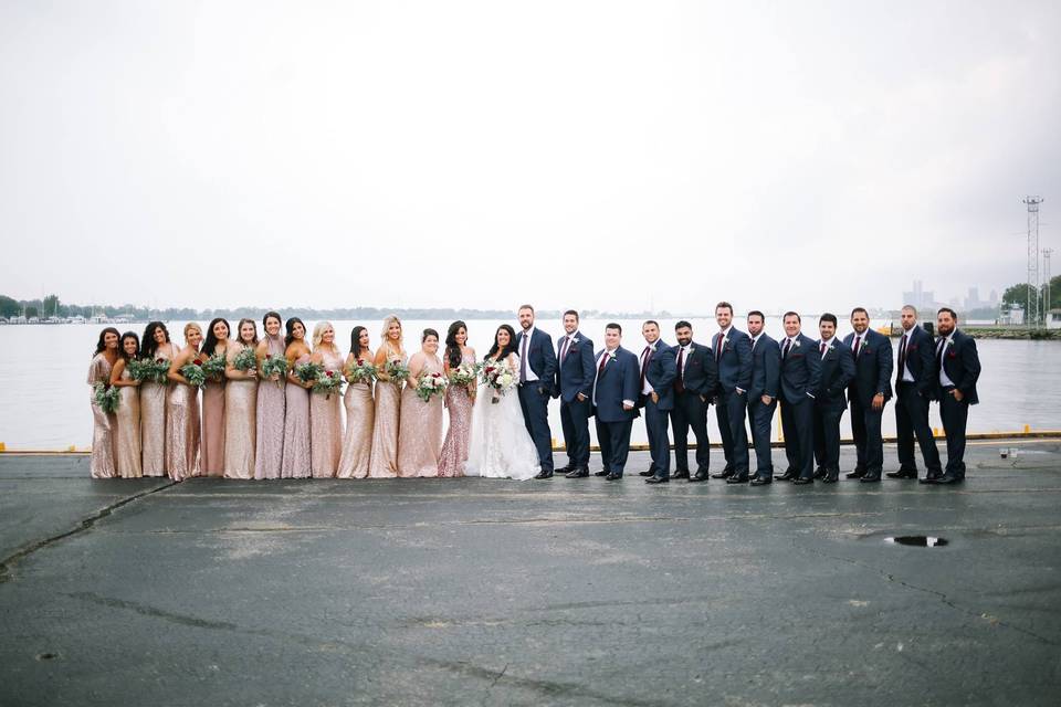 Roostertail bridal party