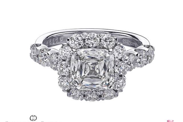 The Most popular Christopher Designs Diamond Halo Engagement Semi-Mount. Featuring 24 round diamonds on the Halo, the sides and the bridge. This ring would fit a 1.00 ct. cushion diamond. Also available for smaller or larger center stones, made to order.
Center diamond not included, Please see our large Diamond Inventory and select the one that's right for you.
Christopher Designs, a unique selection available exclusively in Hawaii at Solitaire Jewelers