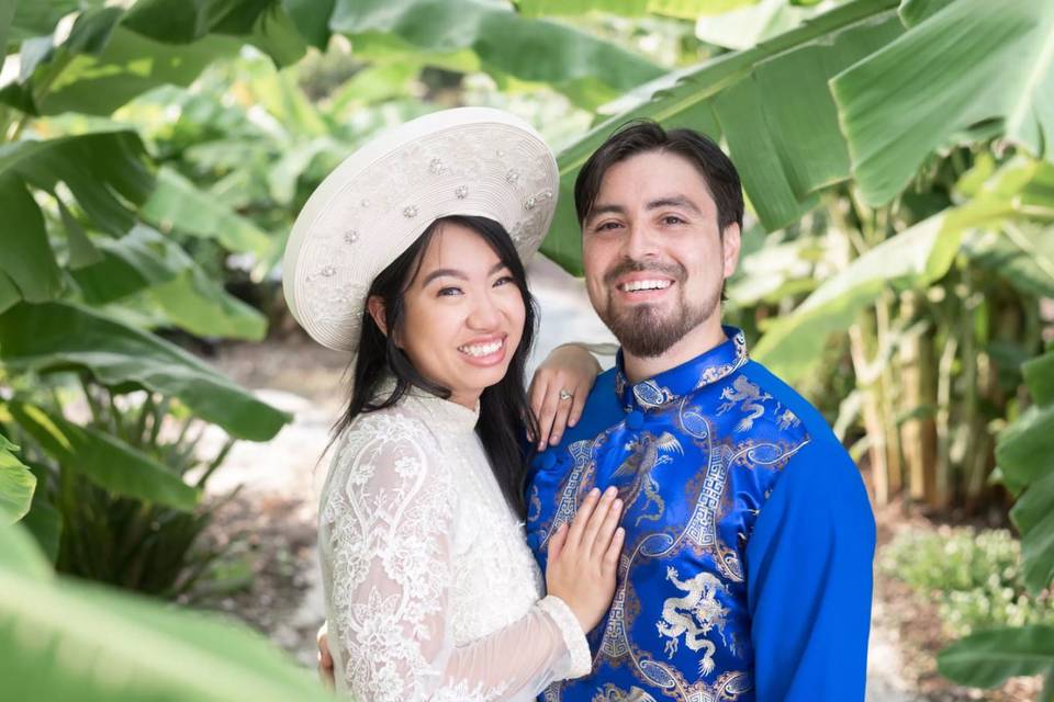 Happy couple smiling
