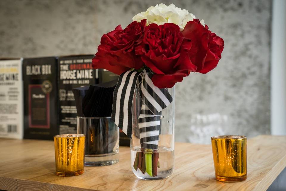 Floral on the bar