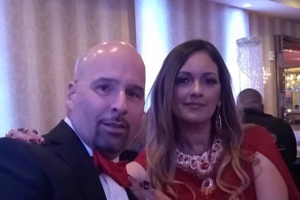 Happy client selfie