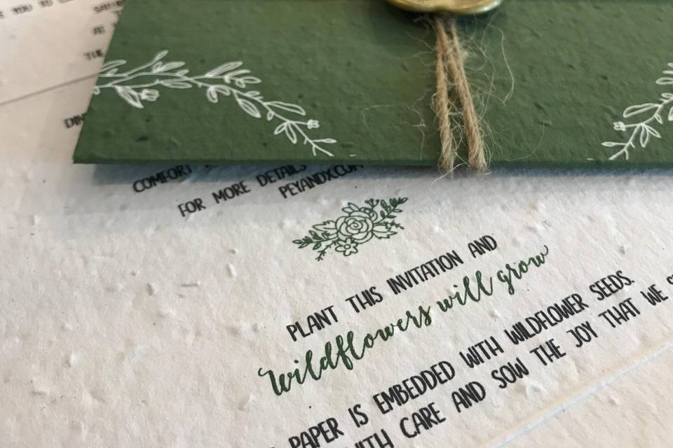 Seed Paper Invitations