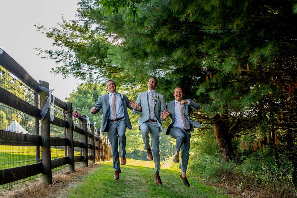 Groom and groomsmen