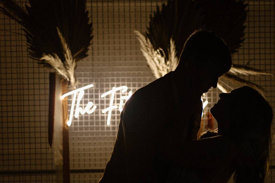 Neon Sign Silhouette