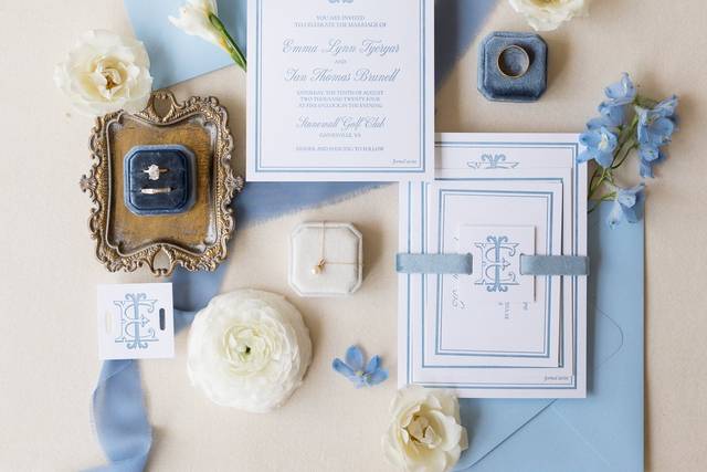 Blue and White Details