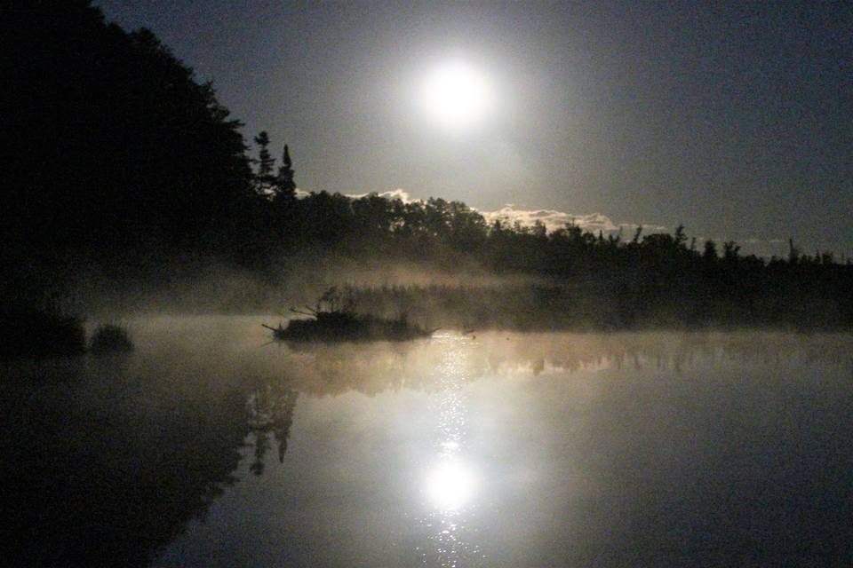 Moonrise over Beaver Lake