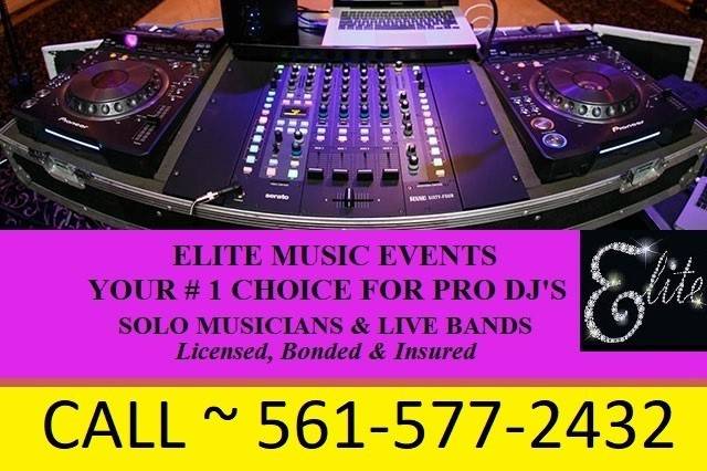 Call DJ JON @ 561-577-2432
