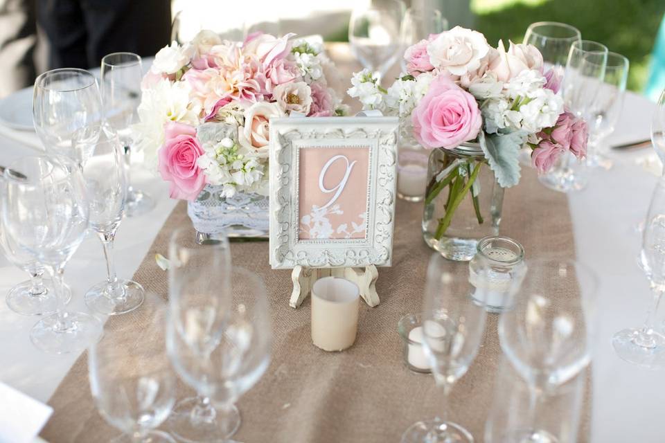 Table Number (designed by Stacey Holton)
Photography by: Kamee June Photography / www.kameejune.com