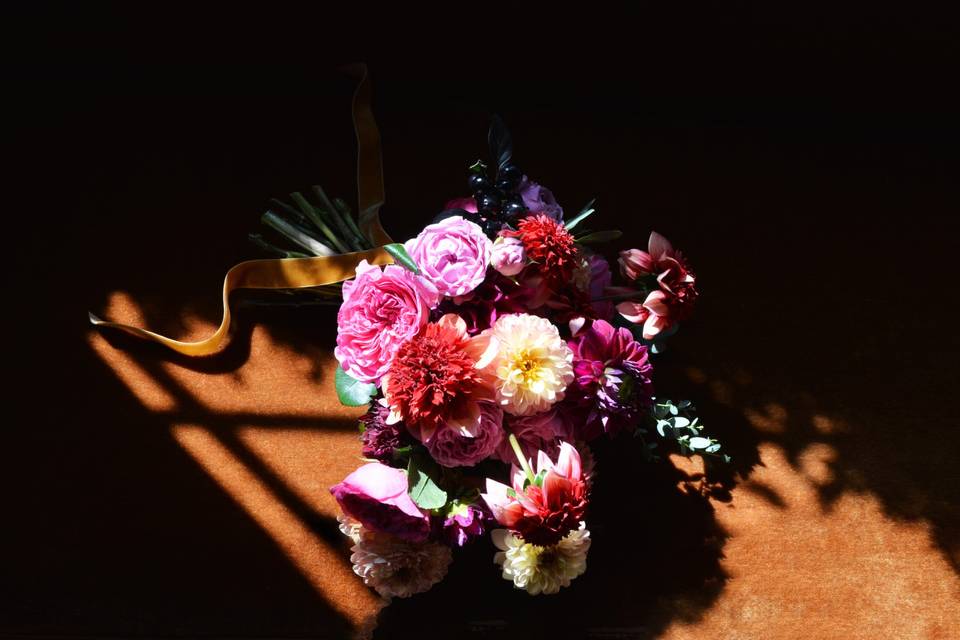 Bouquet and sunlight