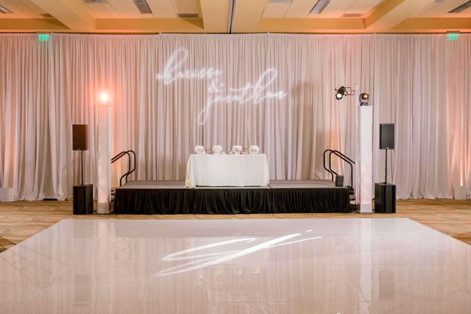 Upgraded Dance Floor & Draping