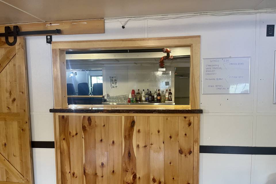 Wooden bar