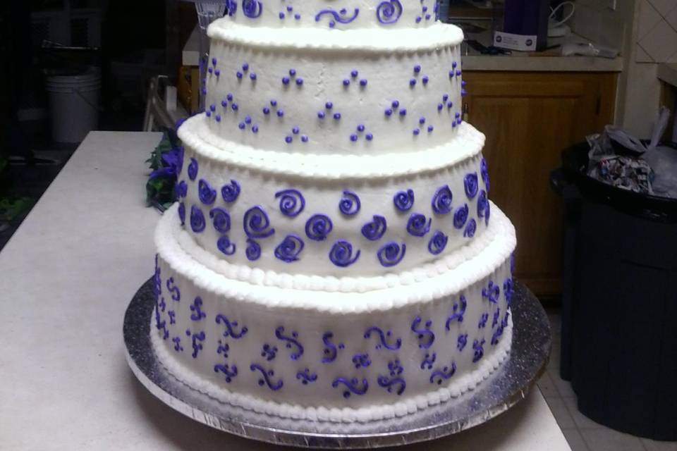 Four-tier cake