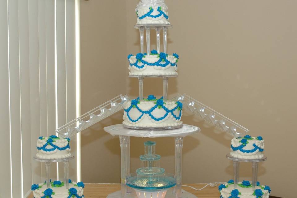 Seven-tier cake
