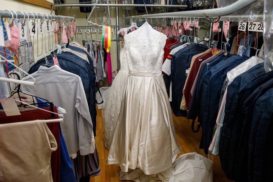 Wedding gown cleaning