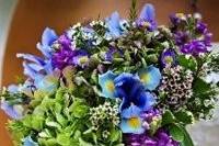 Blue and purple bouquet