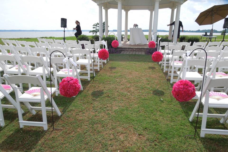 Aisle decoration