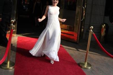 Patricia on the red carpet