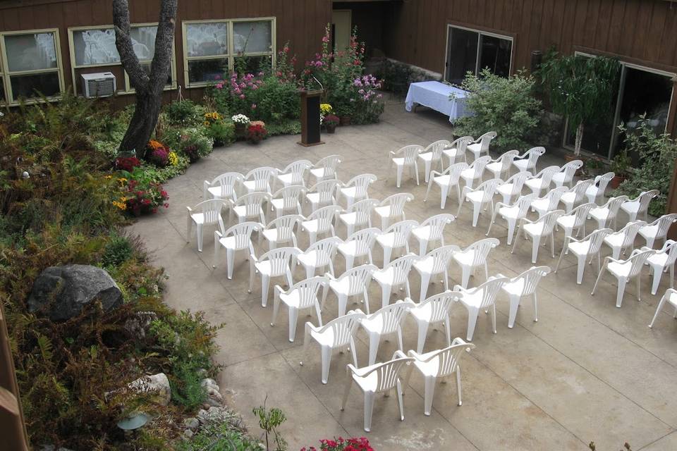 Café Courtyard Wedding