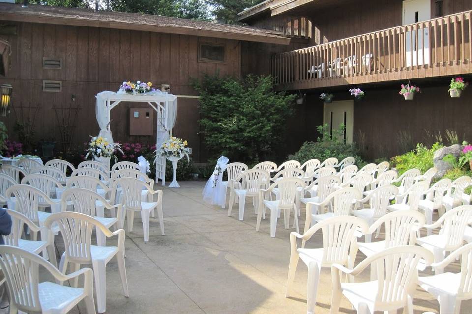 Café Courtyard Wedding