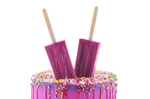 Popsicle drip cake
