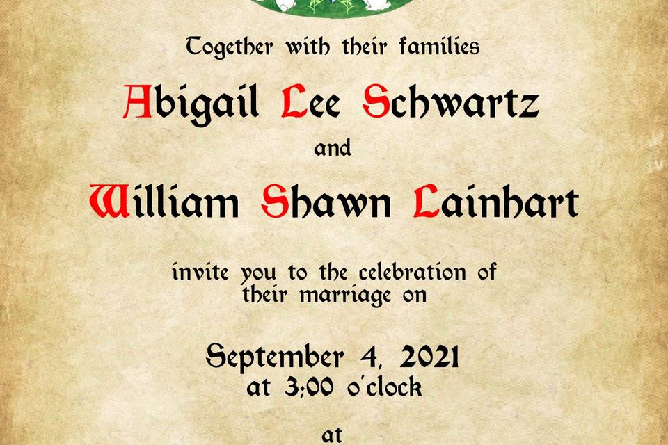 Lainhart Invitation