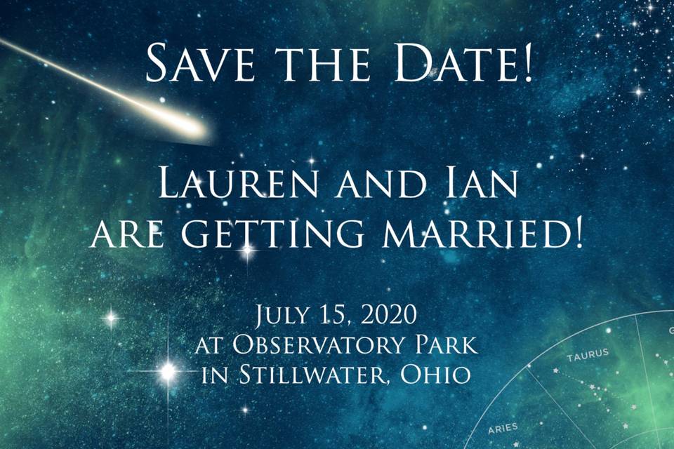 Celestial Save-the-Date