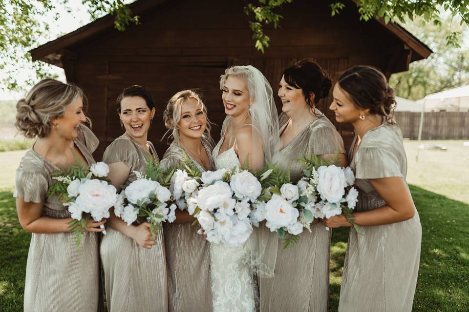 A Bride and her girls
