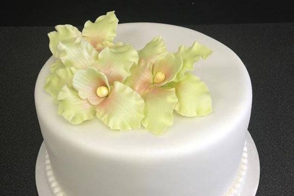 Birthday Cake - Calla Lily Flowers And Ladybirds